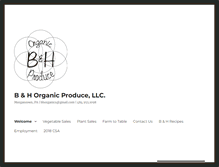 Tablet Screenshot of bhorganicproduce.com